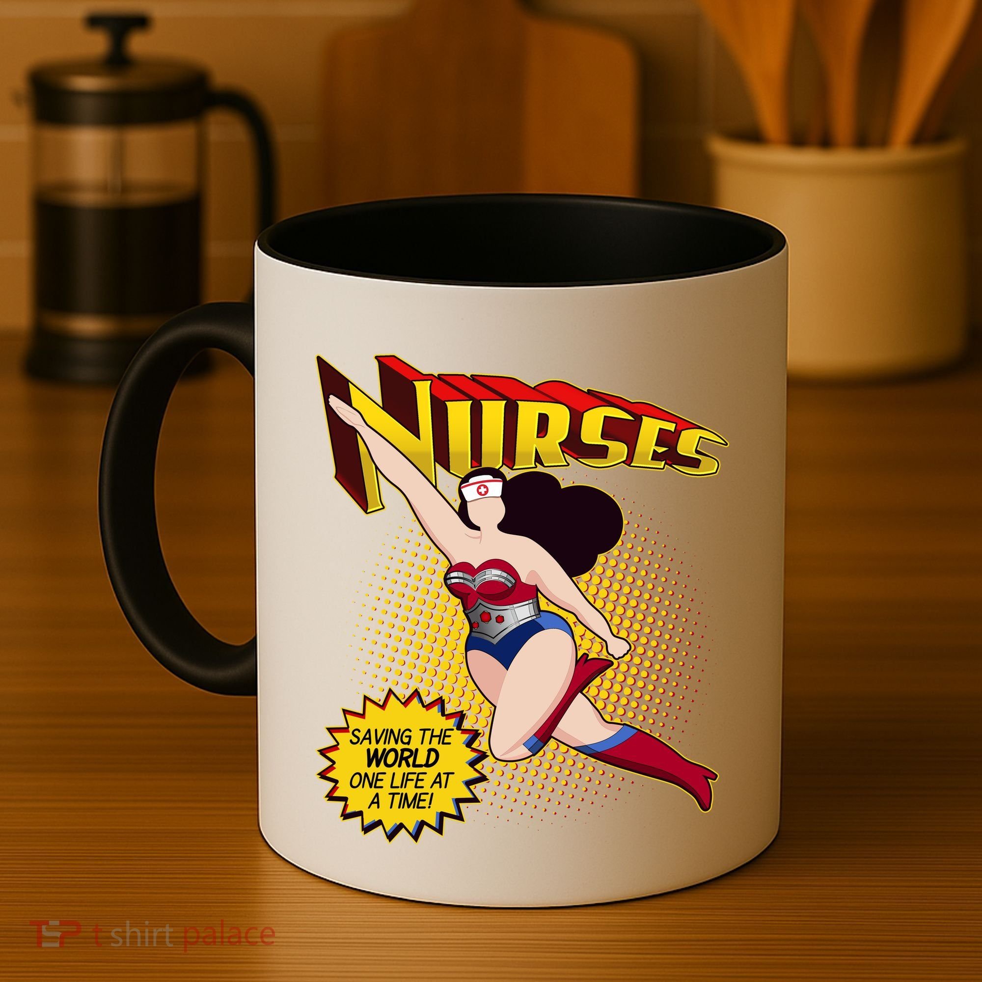 Superhero Nurses Saving The World One Life At A Time Coffee Mug