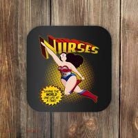 Superhero Nurses Saving The World One Life At A Time Coaster thumb 0