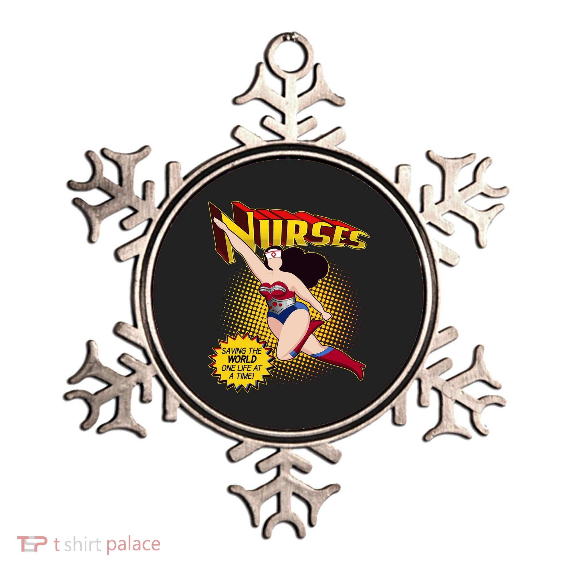 Superhero Nurses Saving The World One Life At A Time Ornament