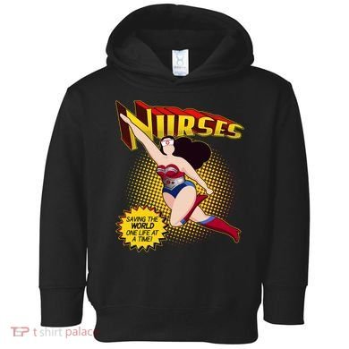 Superhero Nurses Saving The World One Life At A Time Toddler Hoodie