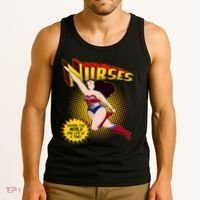 Superhero Nurses Saving The World One Life At A Time Tank Top thumb 3
