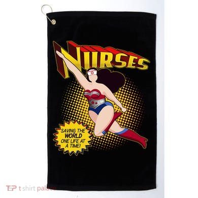 Superhero Nurses Saving The World One Life At A Time Golf Towel