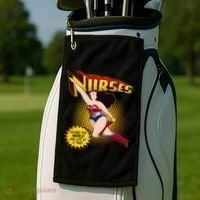 Superhero Nurses Saving The World One Life At A Time Golf Towel thumb 2