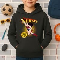 Superhero Nurses Saving The World One Life At A Time Kids Hoodie thumb 2