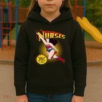 Superhero Nurses Saving The World One Life At A Time Kids Hoodie thumb 3