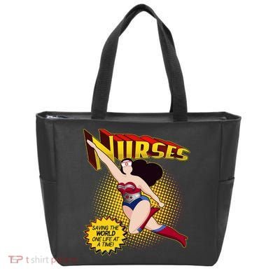 Superhero Nurses Saving The World One Life At A Time Tote Bag