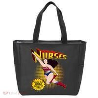 Superhero Nurses Saving The World One Life At A Time Tote Bag thumb 0