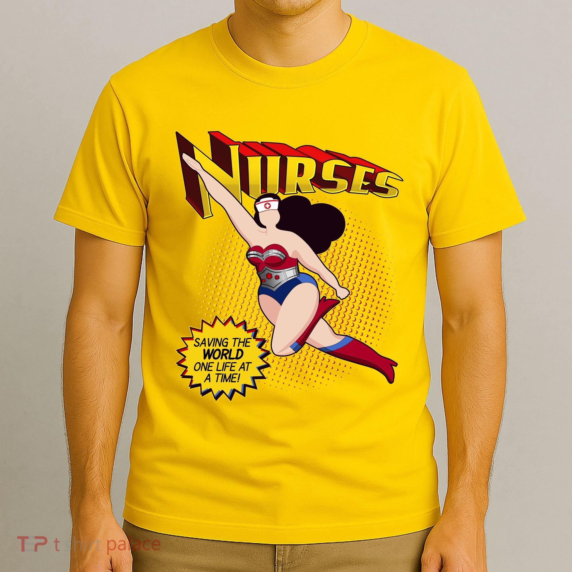 Superhero Nurses Saving The World One Life At A Time T-Shirt