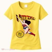 Superhero Nurses Saving The World One Life At A Time Women's T-Shirt thumb 0