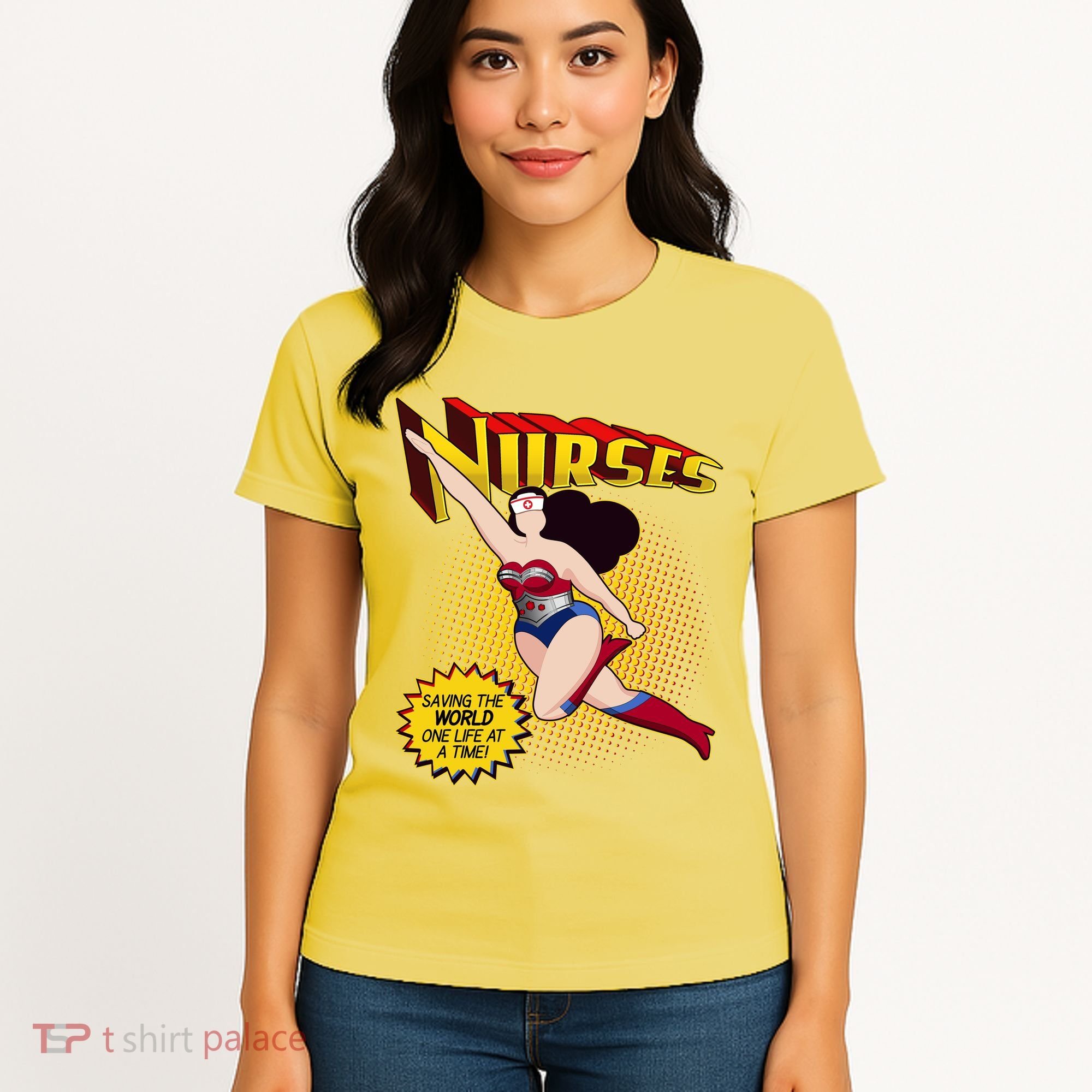 Superhero Nurses Saving The World One Life At A Time Women's T-Shirt
