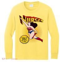 Superhero Nurses Saving The World One Life At A Time Kids Long Sleeve Shirt thumb 0