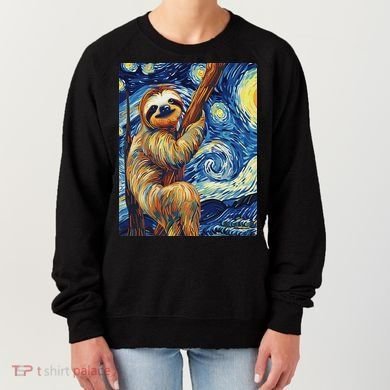 Starry Night Sloth Women's Sweatshirt