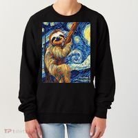 Starry Night Sloth Women's Sweatshirt thumb 0