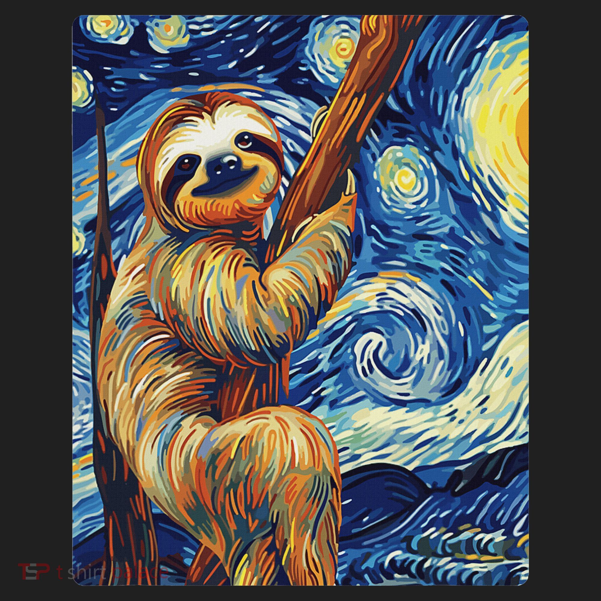 Starry Night Sloth Women's Sweatshirt