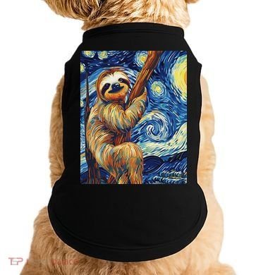 Starry Night Sloth Doggie Tank
