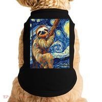 Starry Night Sloth Doggie Tank thumb 0