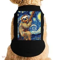 Starry Night Sloth Doggie Tank thumb 0