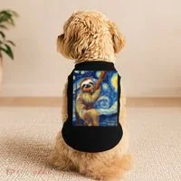 Starry Night Sloth Doggie Tank thumb 2