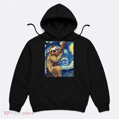 Starry Night Sloth Hoodie