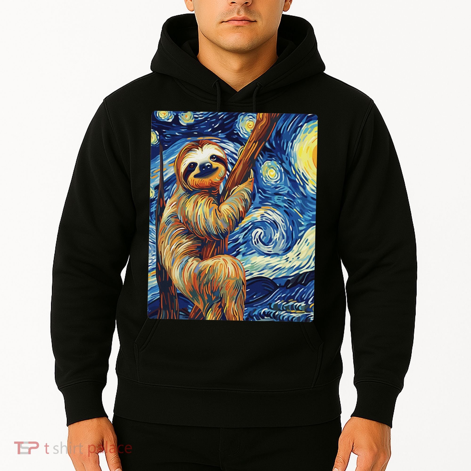 Starry Night Sloth Hoodie