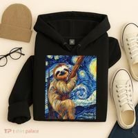 Starry Night Sloth Hoodie thumb 4