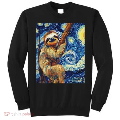 Starry Night Sloth Sweatshirt