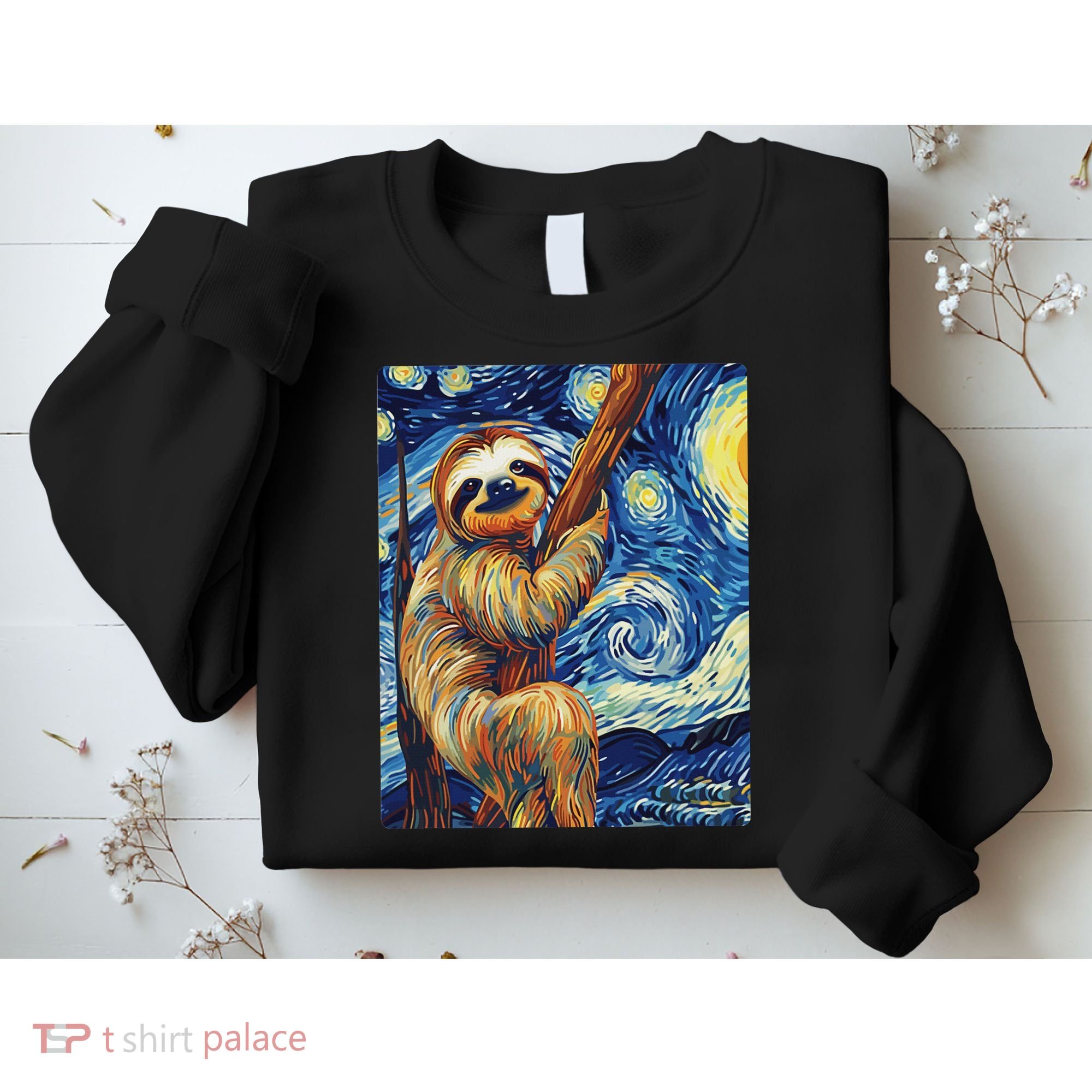 Starry Night Sloth Sweatshirt