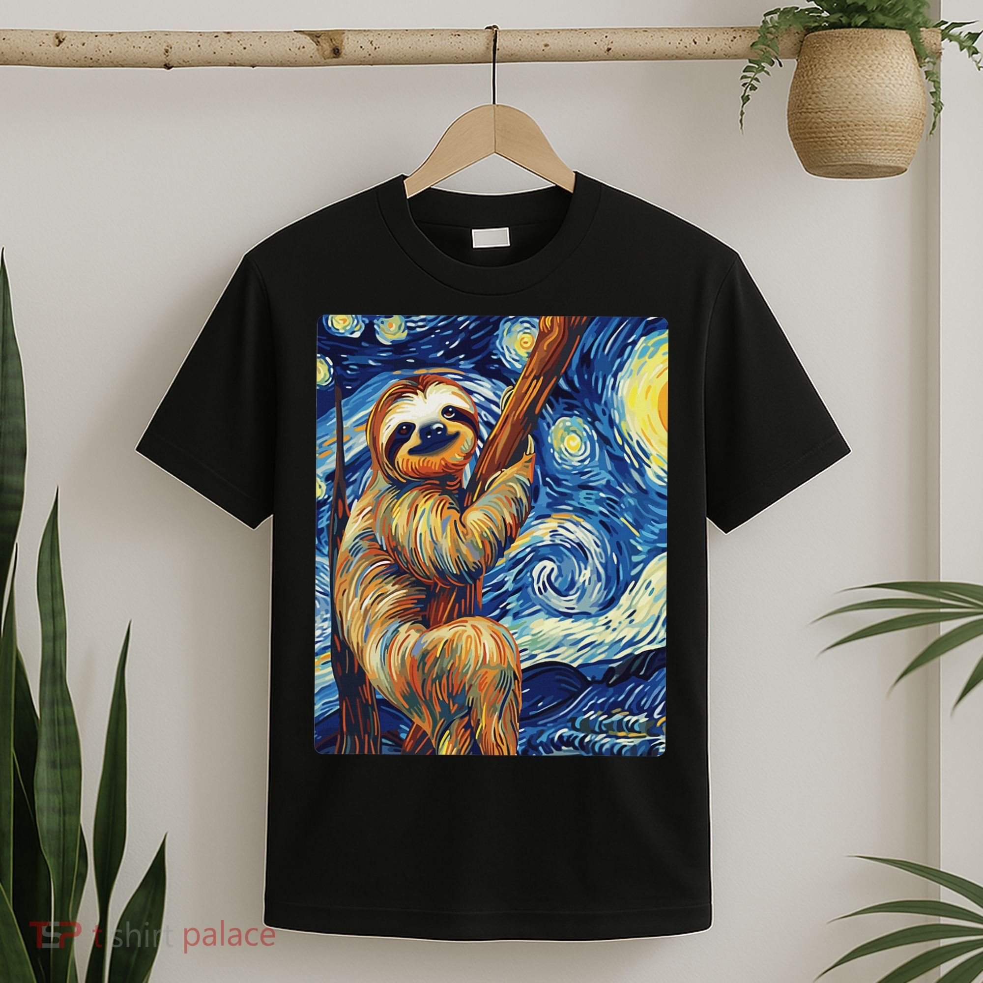 Starry Night Sloth T-Shirt