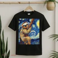 Starry Night Sloth T-Shirt thumb 2