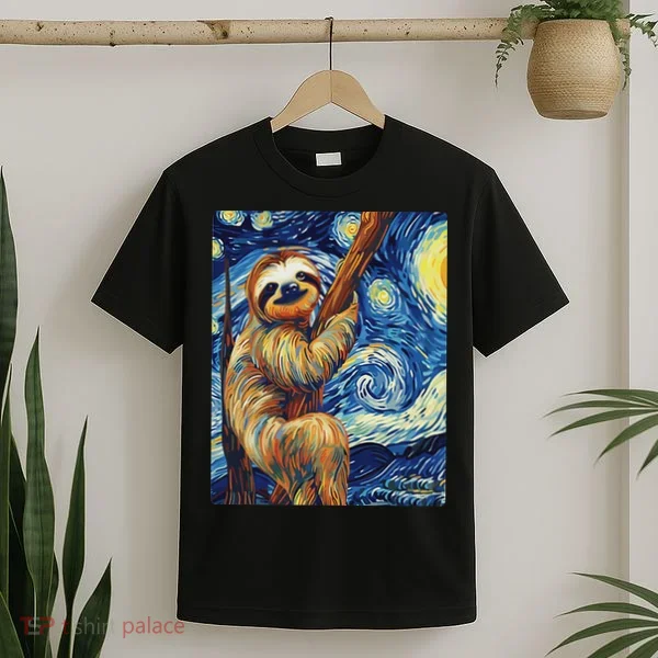 Starry Night Sloth T-Shirt