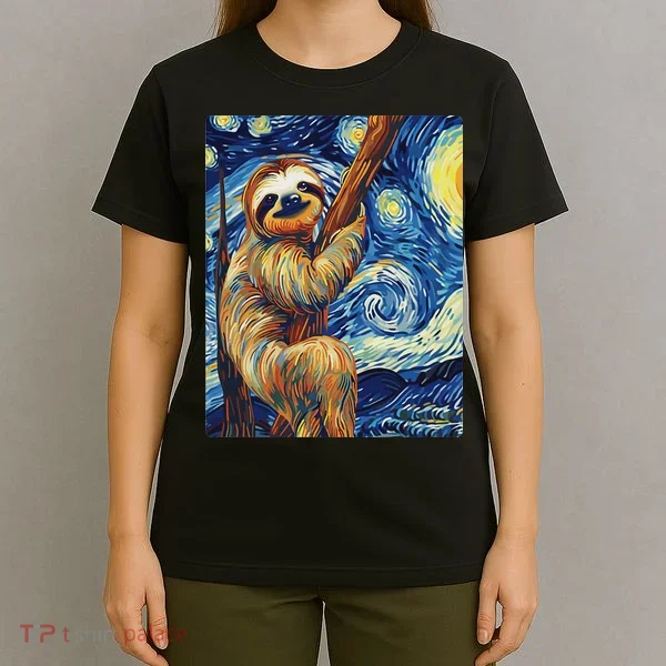 Starry Night Sloth T-Shirt