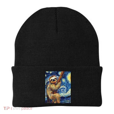 Starry Night Sloth Beanie