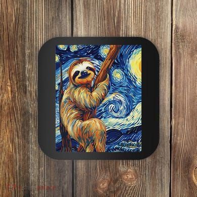 Starry Night Sloth Coaster