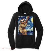 Starry Night Sloth Women's Hoodie thumb 0