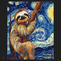 Starry Night Sloth Tumbler thumb 3
