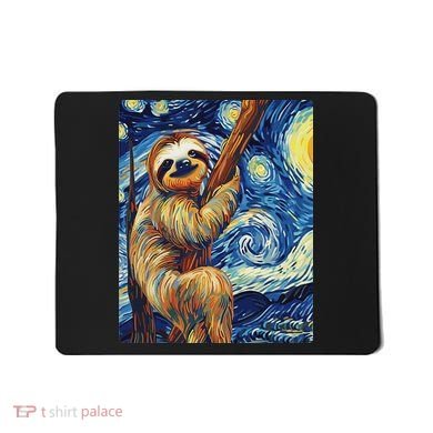 Starry Night Sloth Mousepad