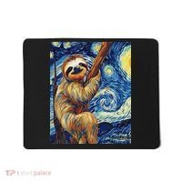 Starry Night Sloth Mousepad thumb 0