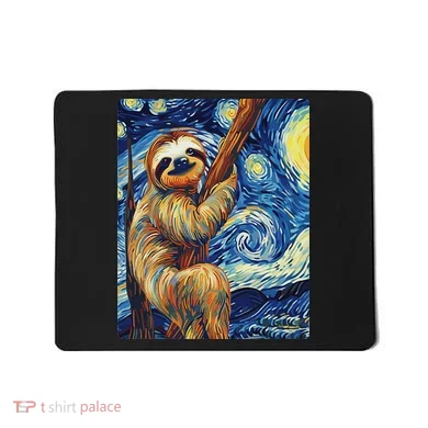 Starry Night Sloth Mousepad