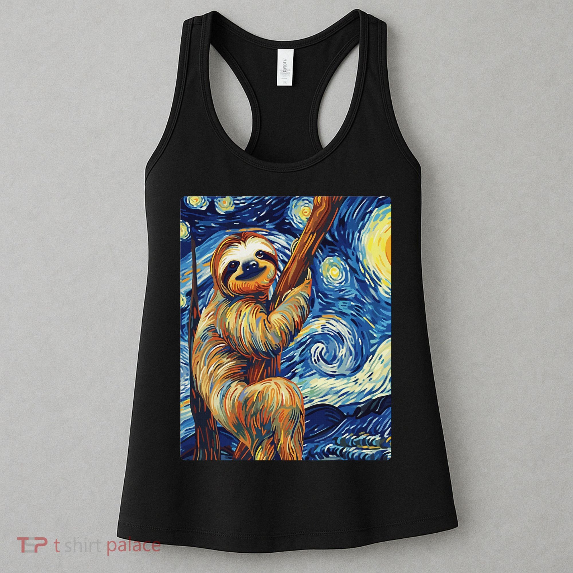 Starry Night Sloth Women's Tank Top