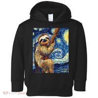 Starry Night Sloth Toddler Hoodie thumb 0