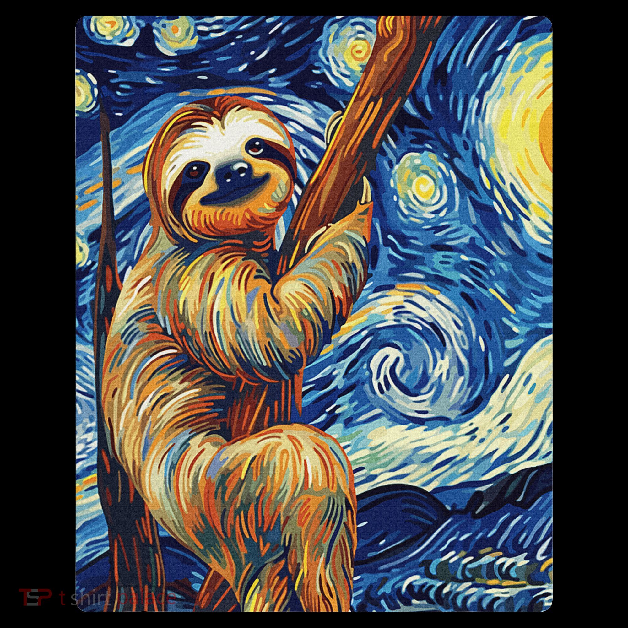 Starry Night Sloth Toddler Hoodie