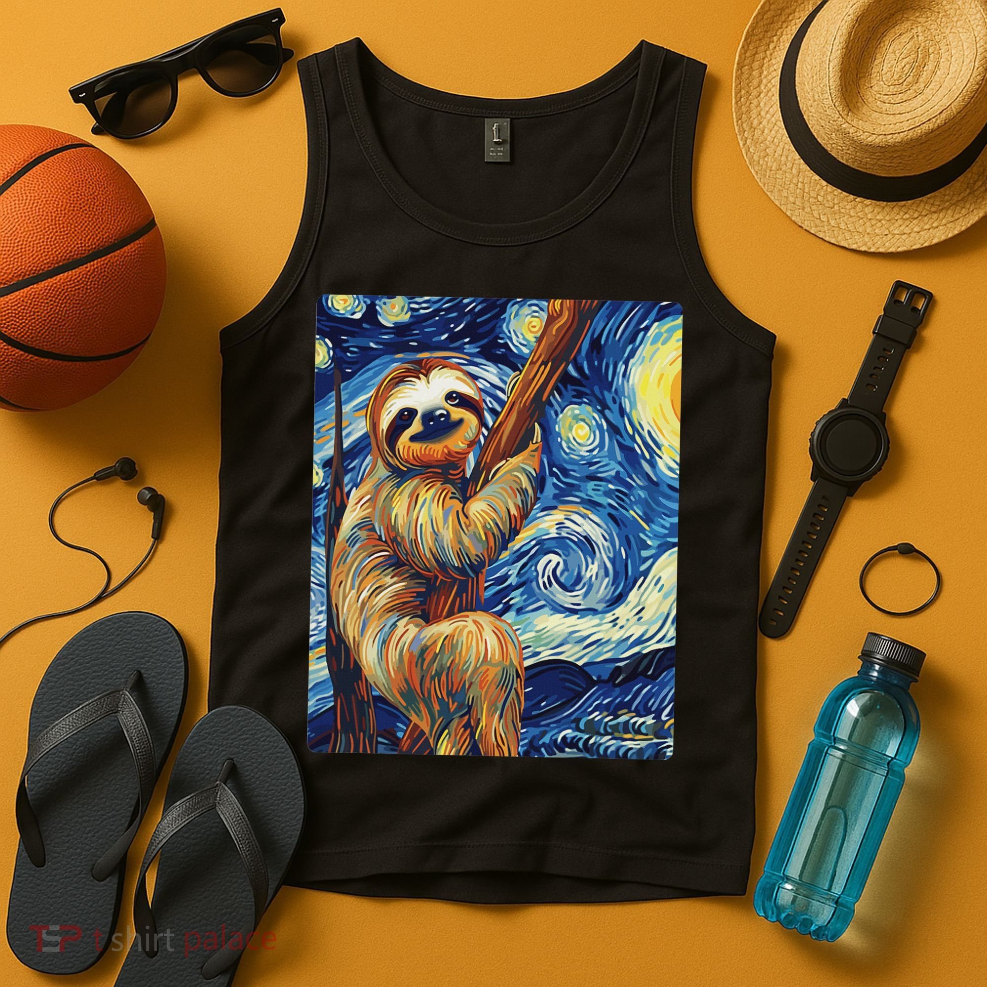 Starry Night Sloth Tank Top