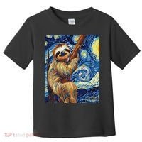 Starry Night Sloth Toddler T-Shirt thumb 0