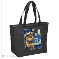 Starry Night Sloth Tote Bag thumb 2