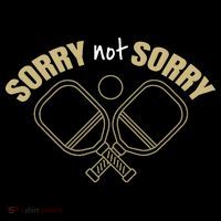Sorry Not Sorry Pickleball Baby Bodysuit thumb 2