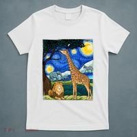 Safari Night Starry Night Zoo Animals Animal Art Safari T-Shirt thumb 5
