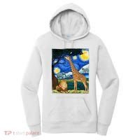 Safari Night Starry Night Zoo Animals Animal Art Safari Women's Hoodie thumb 0