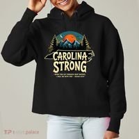 Strong Nc State Carolina Strong Support & Pray For Carolina Ladies Heavyweight Boxy Pullover Hoodie thumb 0