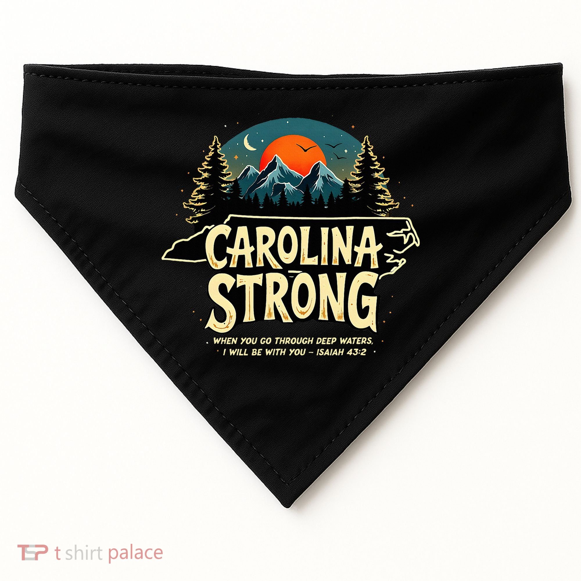 Strong Nc State Carolina Strong Support & Pray For Carolina USA-Made Doggie Bandana