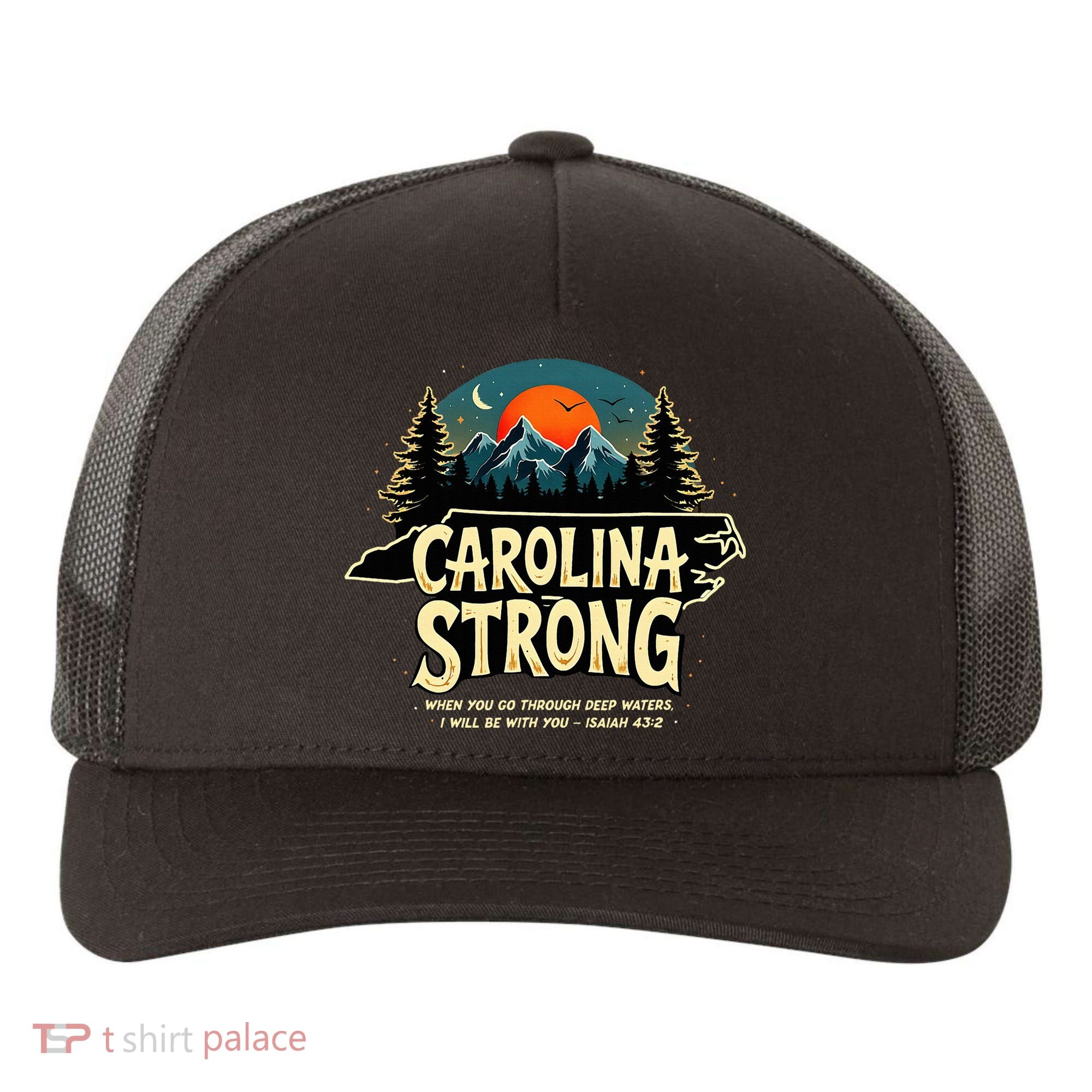 Strong Nc State Carolina Strong Support & Pray For Carolina Yupoong Adult 5-Panel Trucker Hat